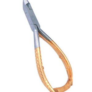 Cuticle Nipper, Designed Handle Half Gold