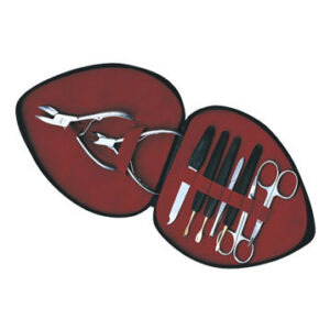 Manicure Set Leather Case